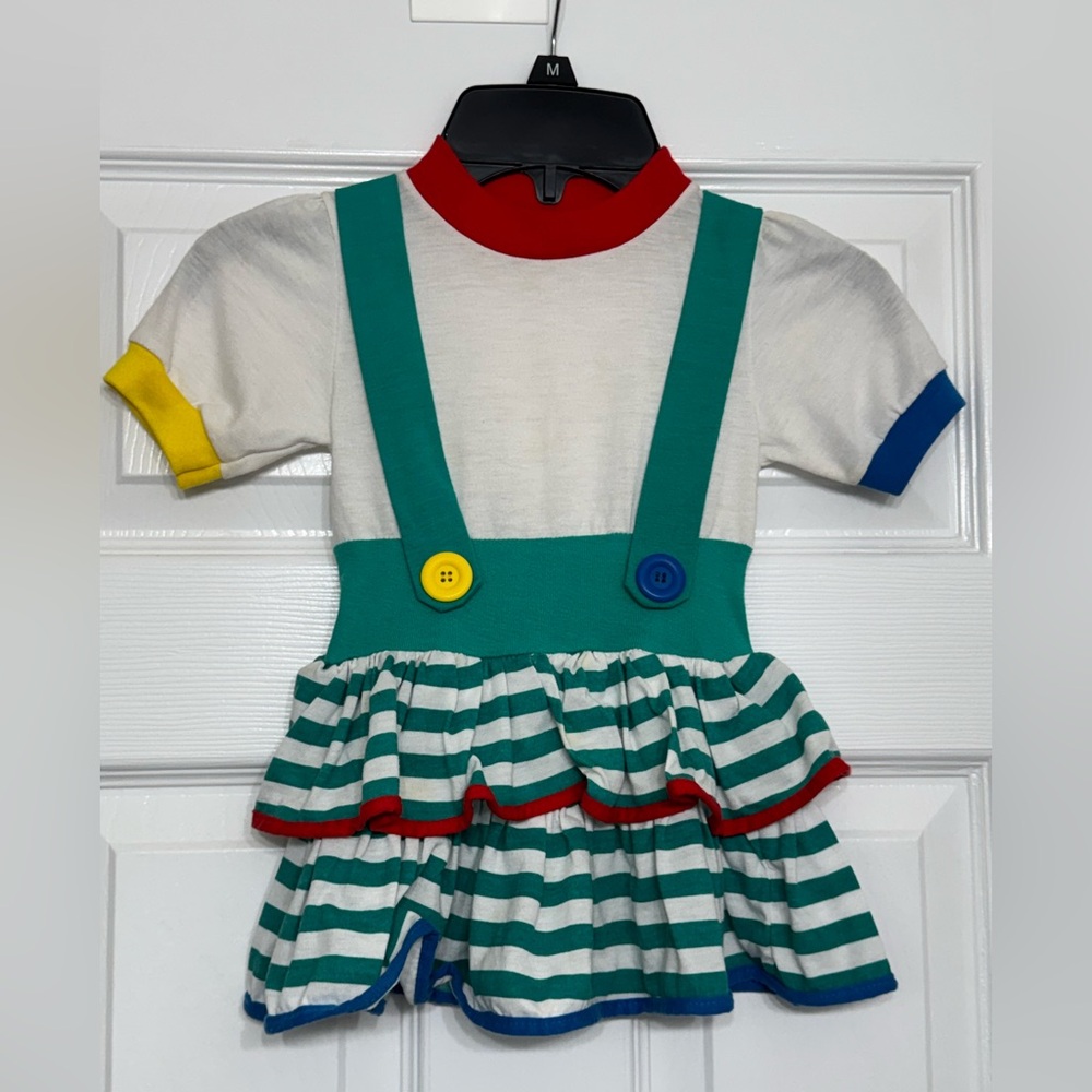 Vintage 80’s 90’s Toddler Tunes tunic size 2t colorblock